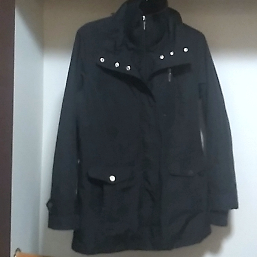 Black women's coat.